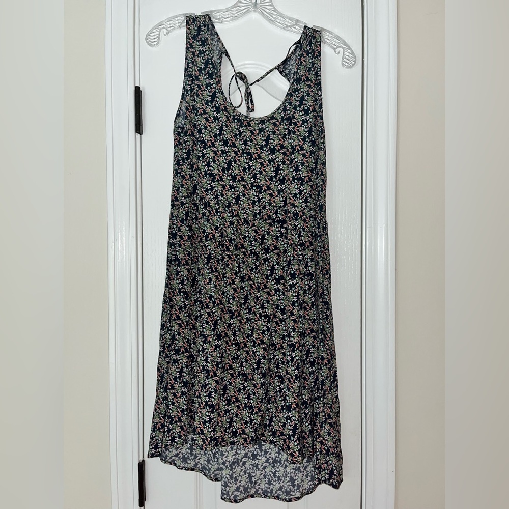 flower dress with back tie